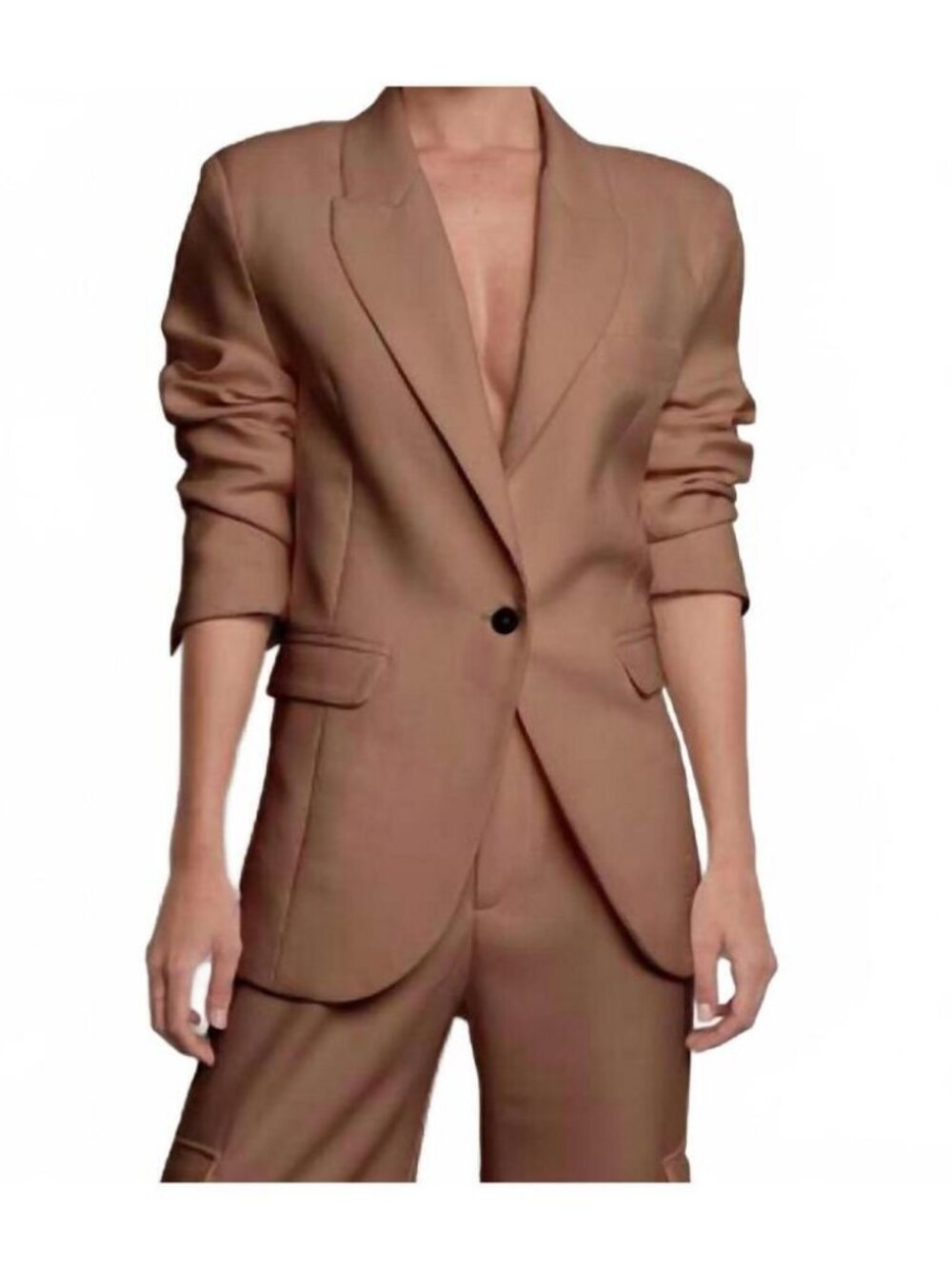 NWT Womens Parentezi Camel Brown (Item-13) Aria Sport Coat Blazer Jacket XS